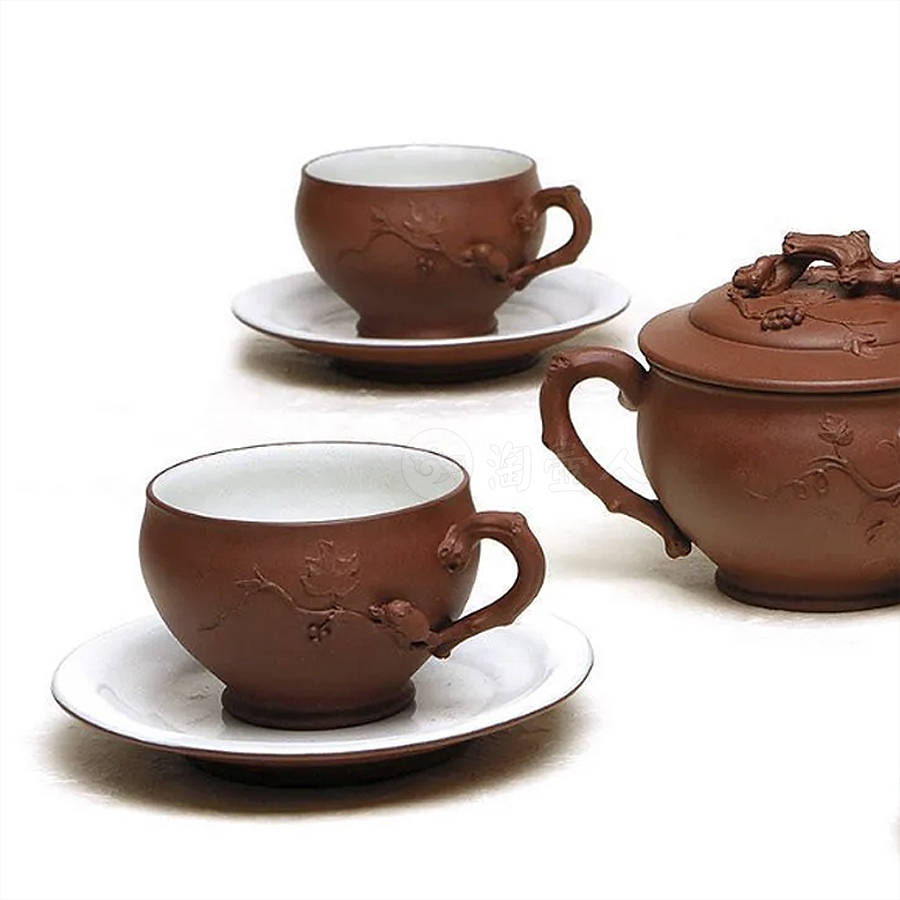 松鼠葡萄十头套组茶具