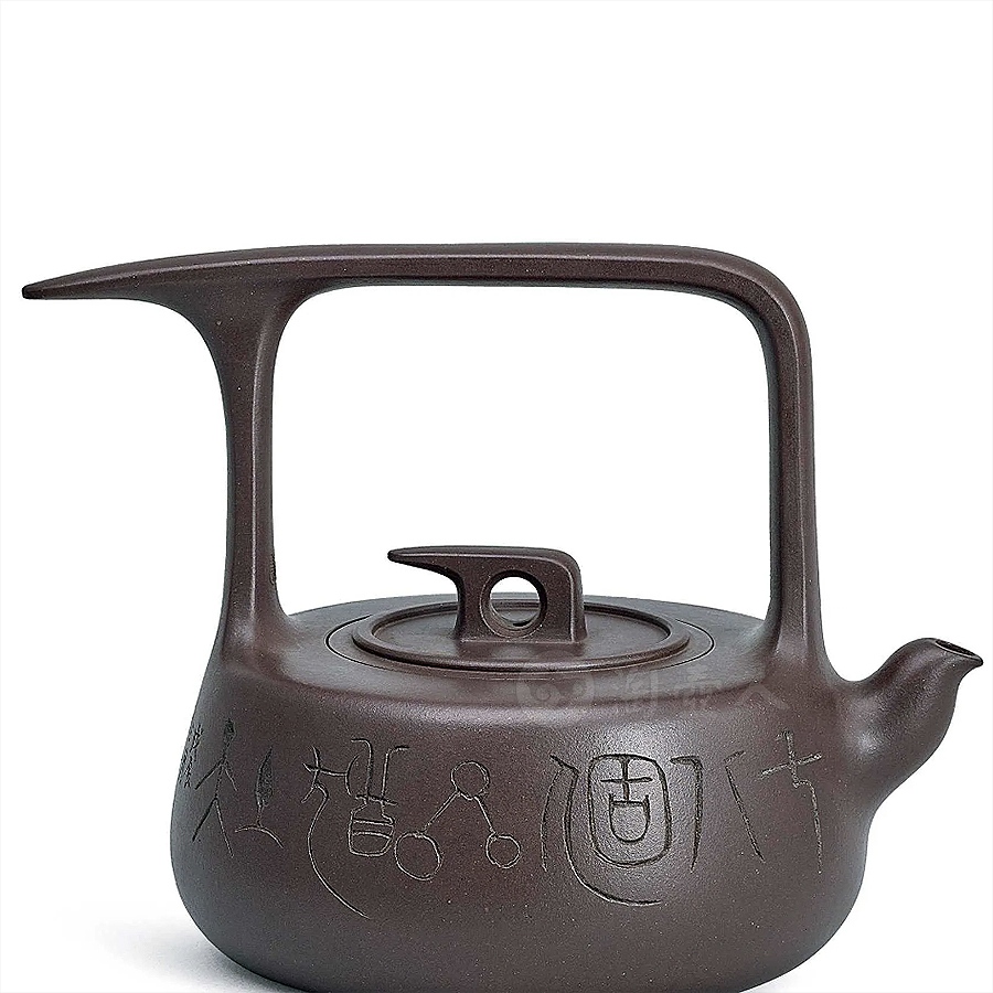 雨露天星提梁壶(韩美林设计)