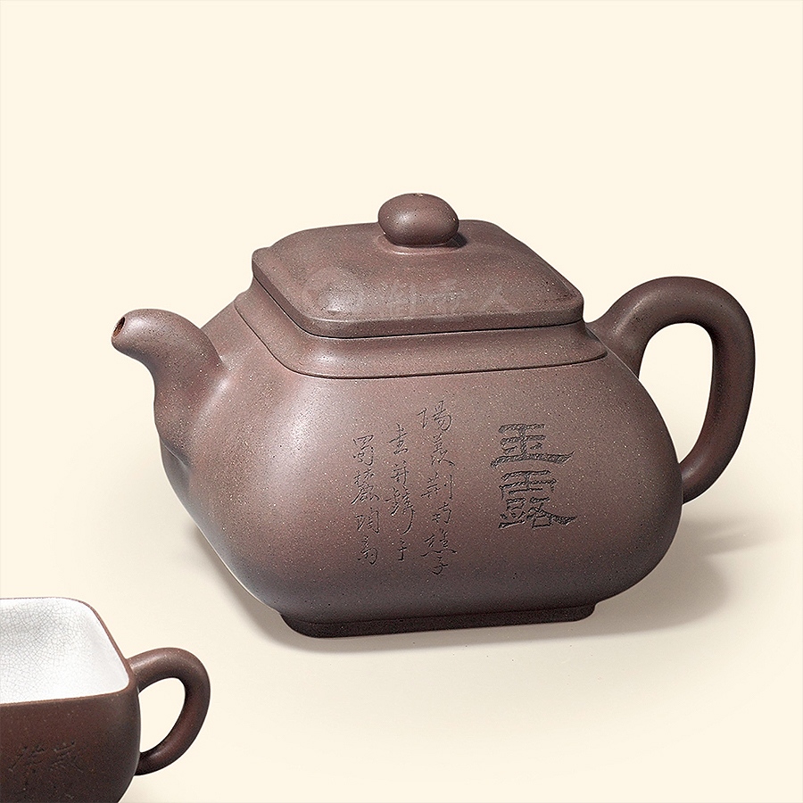 玉露诗文五头茶具