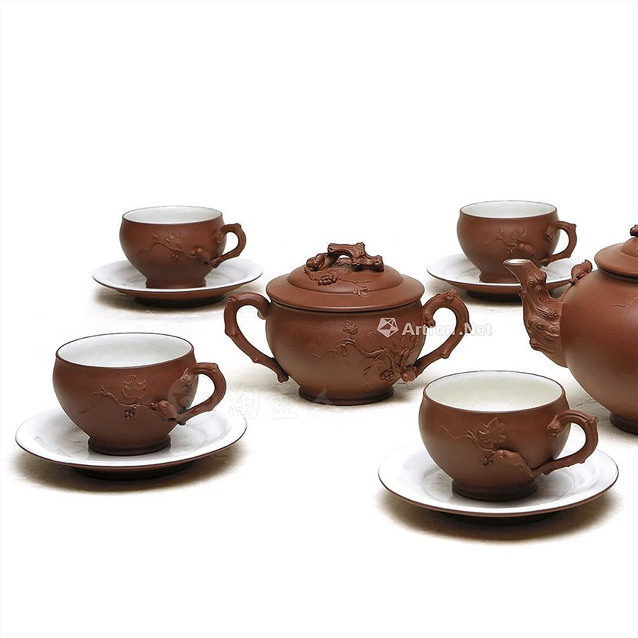 松鼠葡萄十头套组茶具