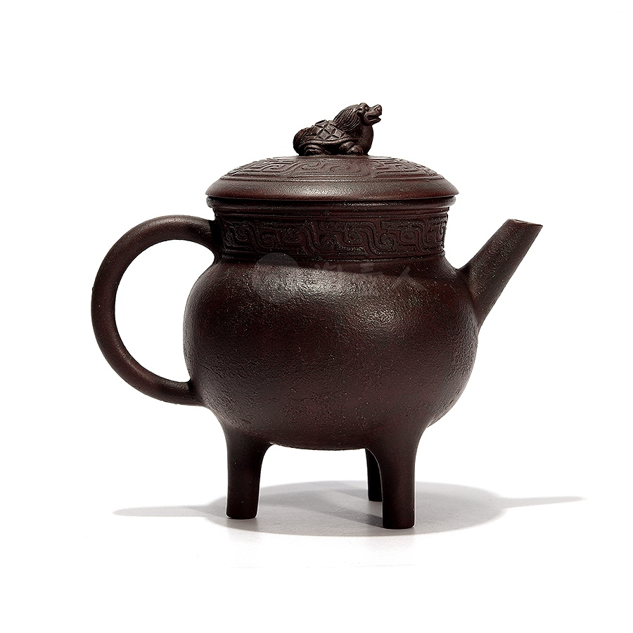 衍古造器制龙生九子之霸下紫砂壶