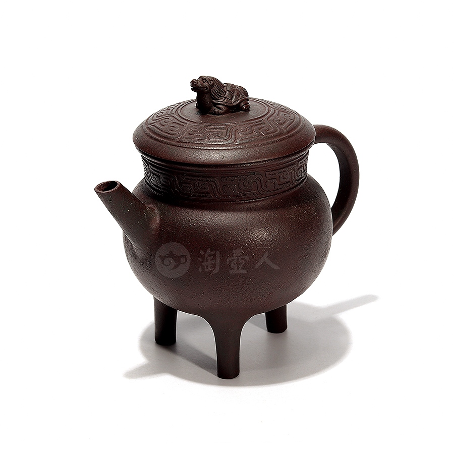 衍古造器制龙生九子之霸下紫砂壶