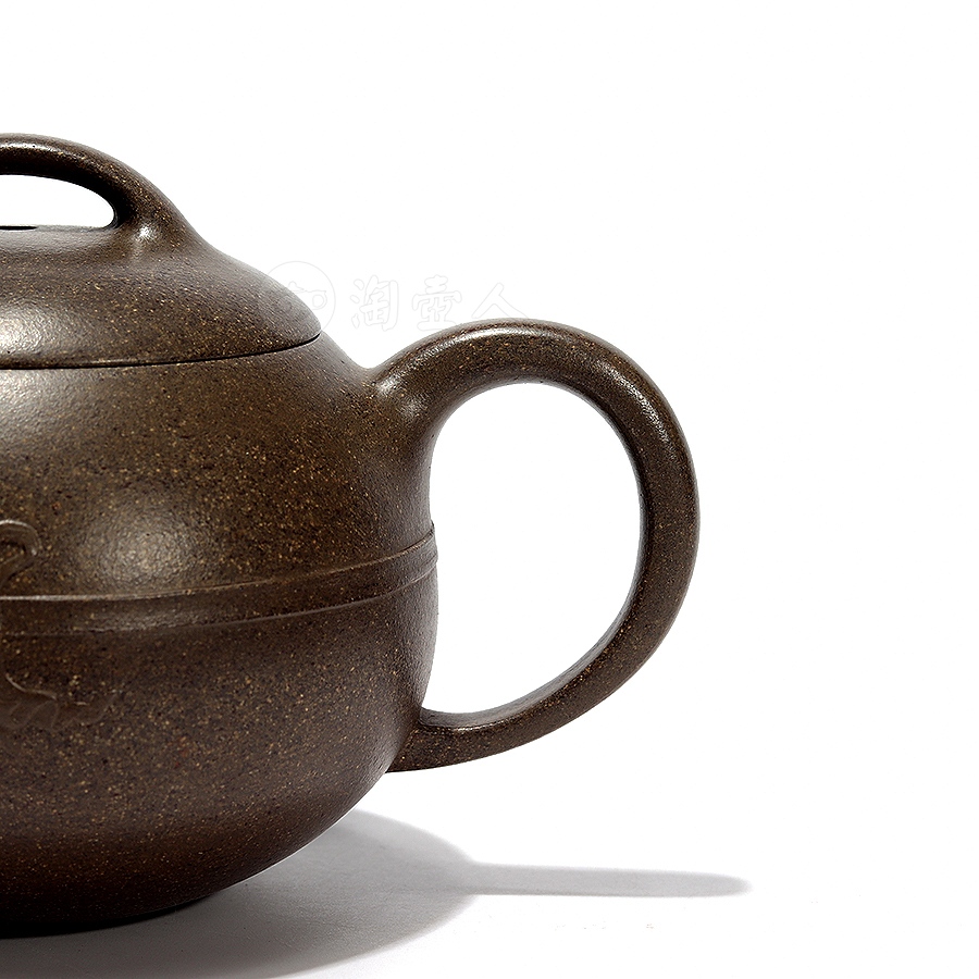 宜兴紫砂壶名家许伟军作品《全手圆珠玉带壶》原矿全手工优惠全场包邮