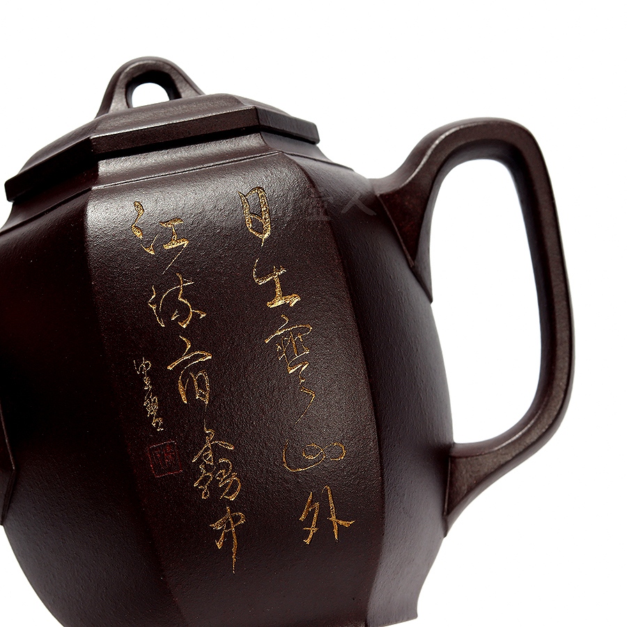 六方宫灯壶(陈佩秋书画、谢定琨监制)