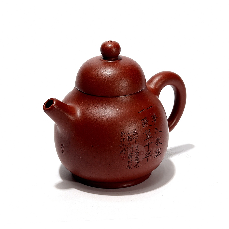 高帽圆灯壶