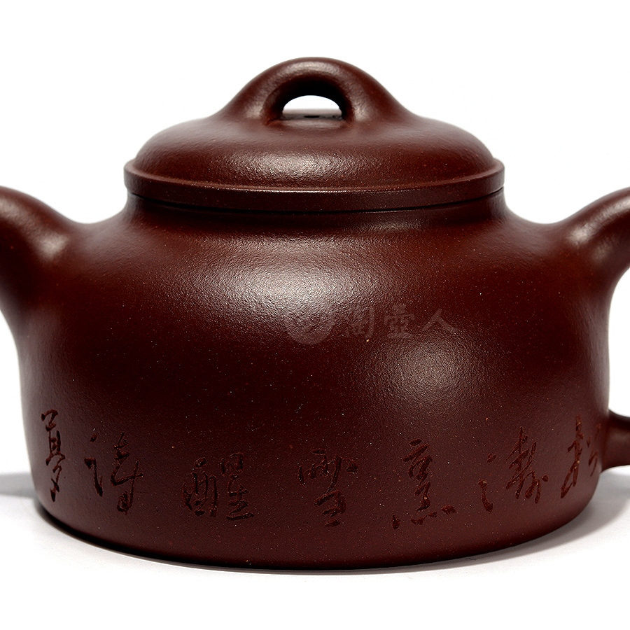 全手井栏壶(陈瑜陶刻)