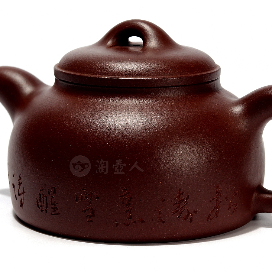 全手井栏壶(陈瑜陶刻)