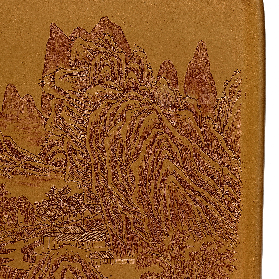 四方山居图壶承