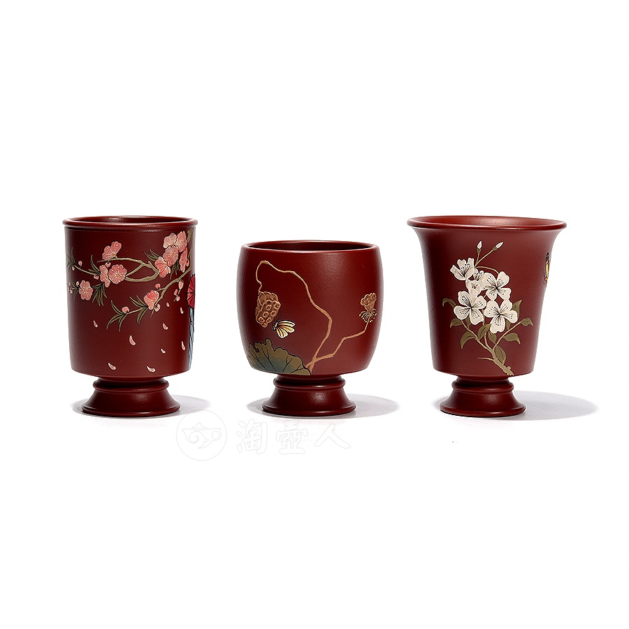 蝶莲花品茗杯套组