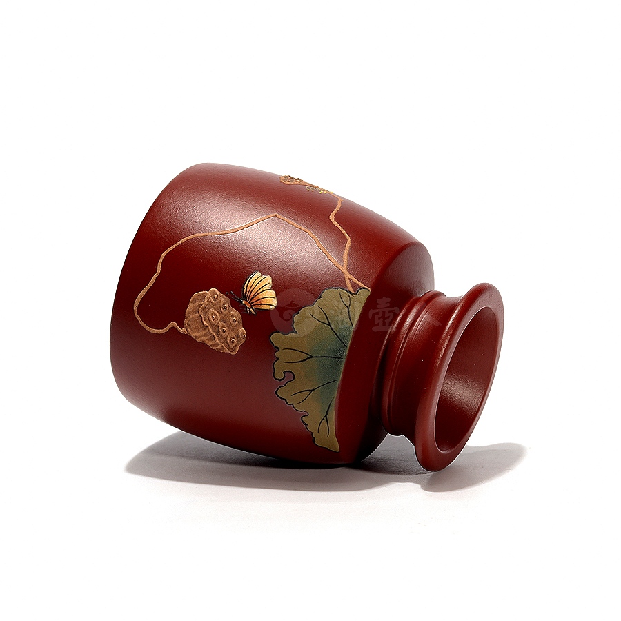 蝶戏莲子主人杯