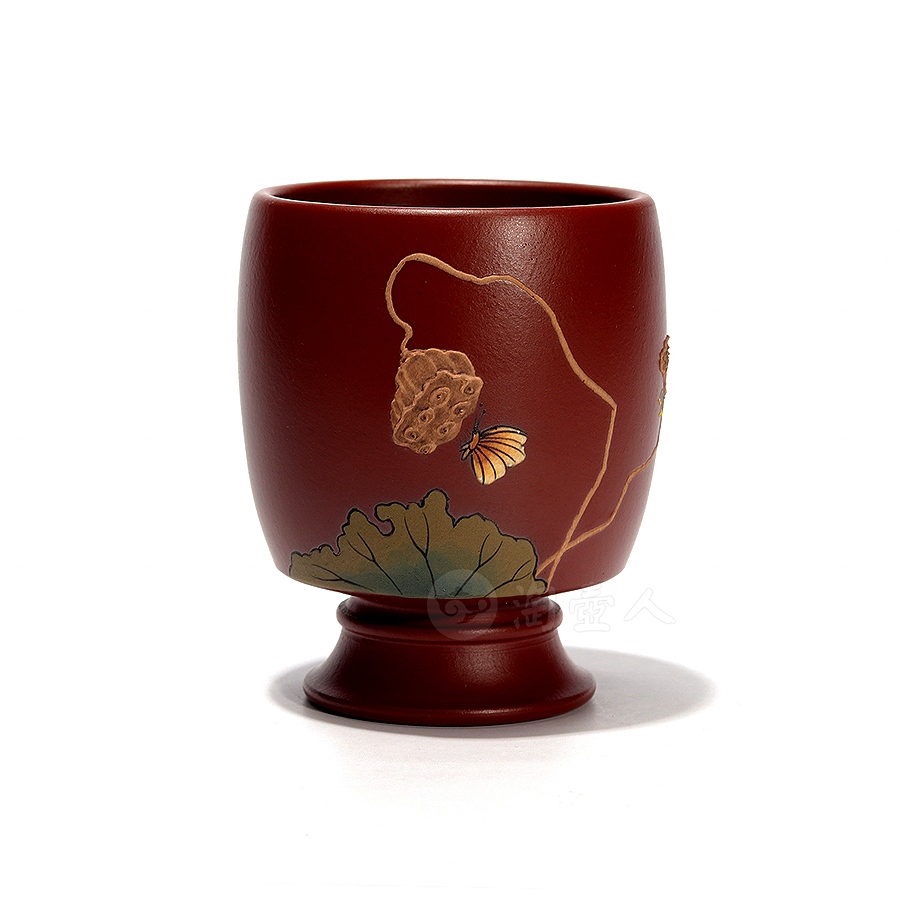 蝶戏莲子主人杯
