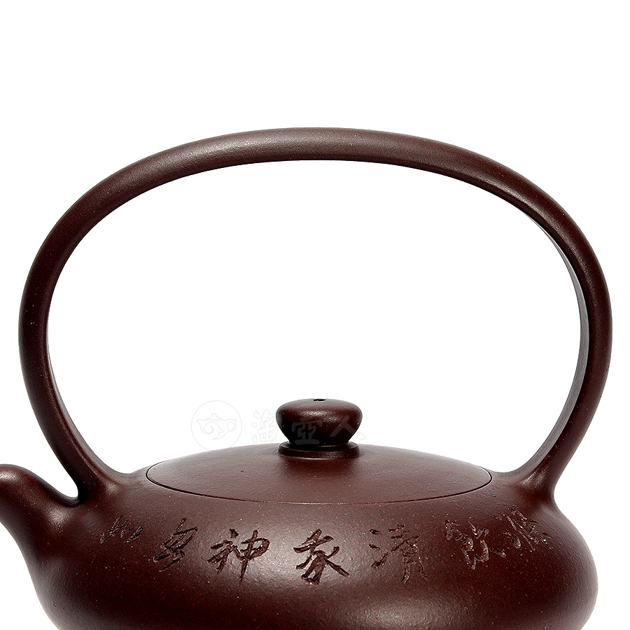 云扁提梁壶(徐汉棠监制·鲍仲梅书刻)