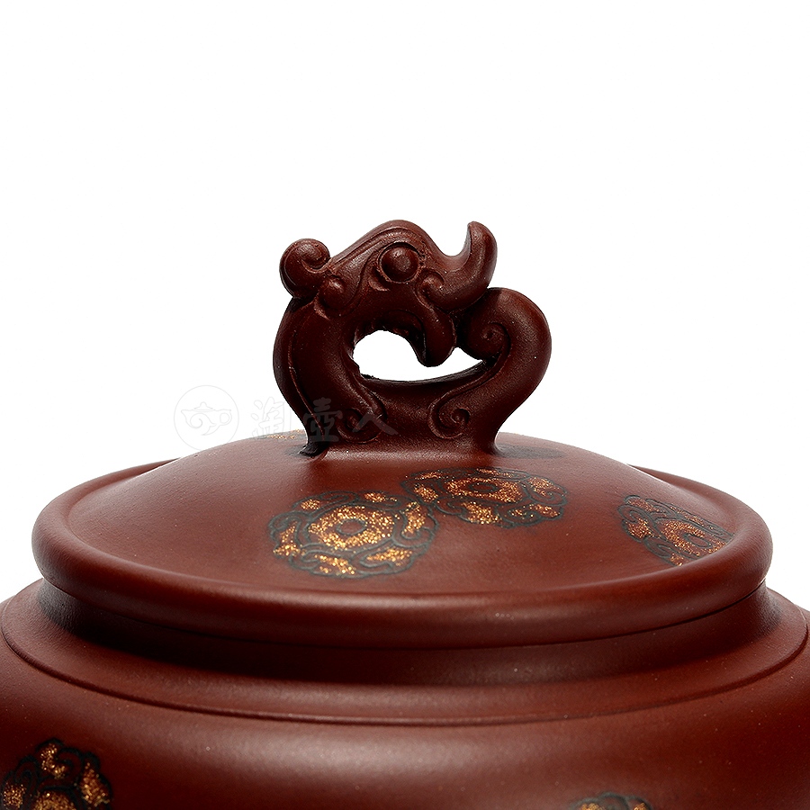 全手圣鼓壶(洒金)