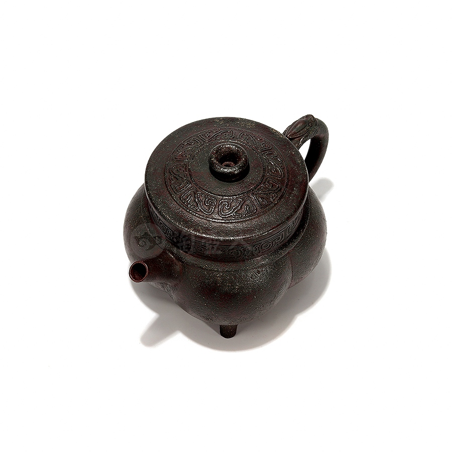 夔龙纹仿青铜紫砂壶