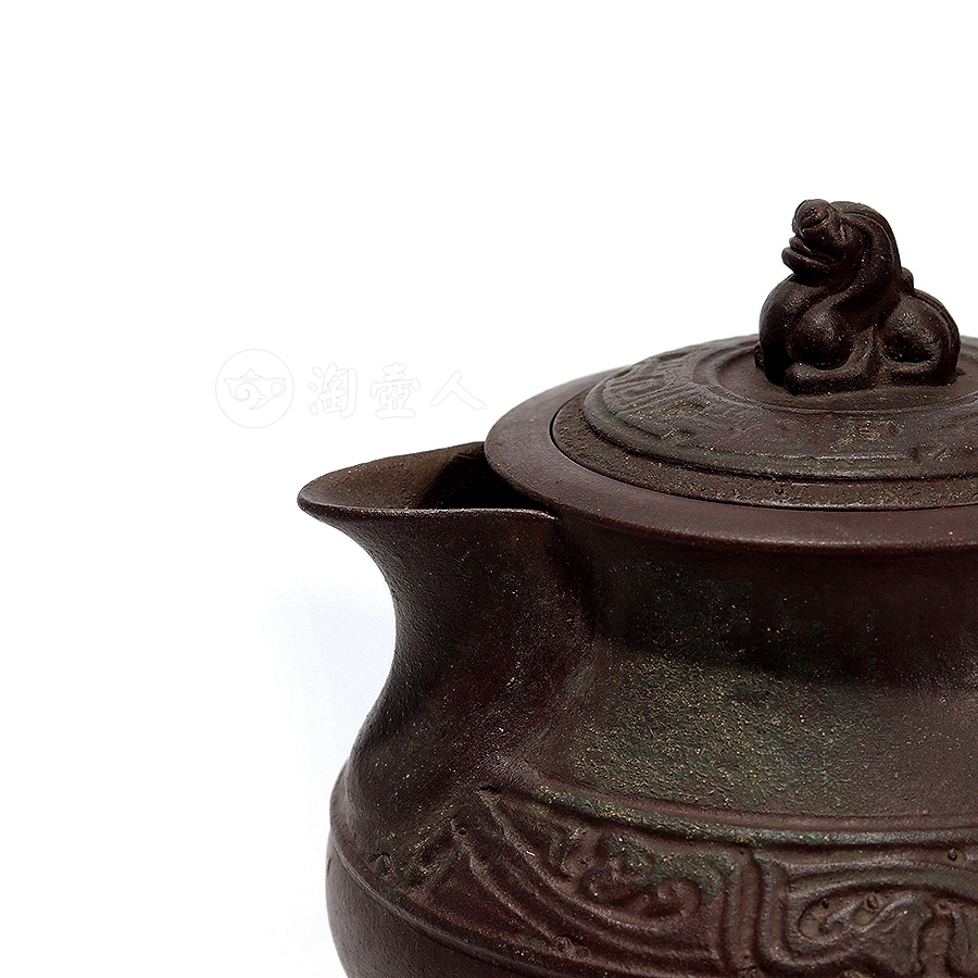 龙生九子之负屃紫砂壶