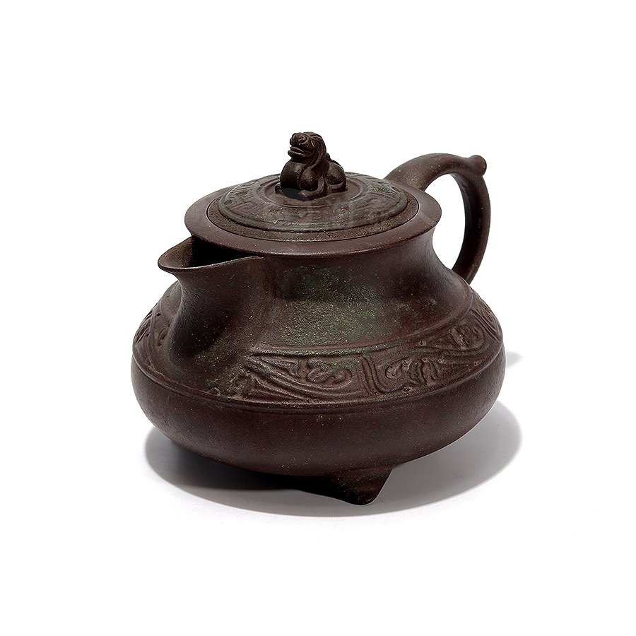 龙生九子之负屃紫砂壶