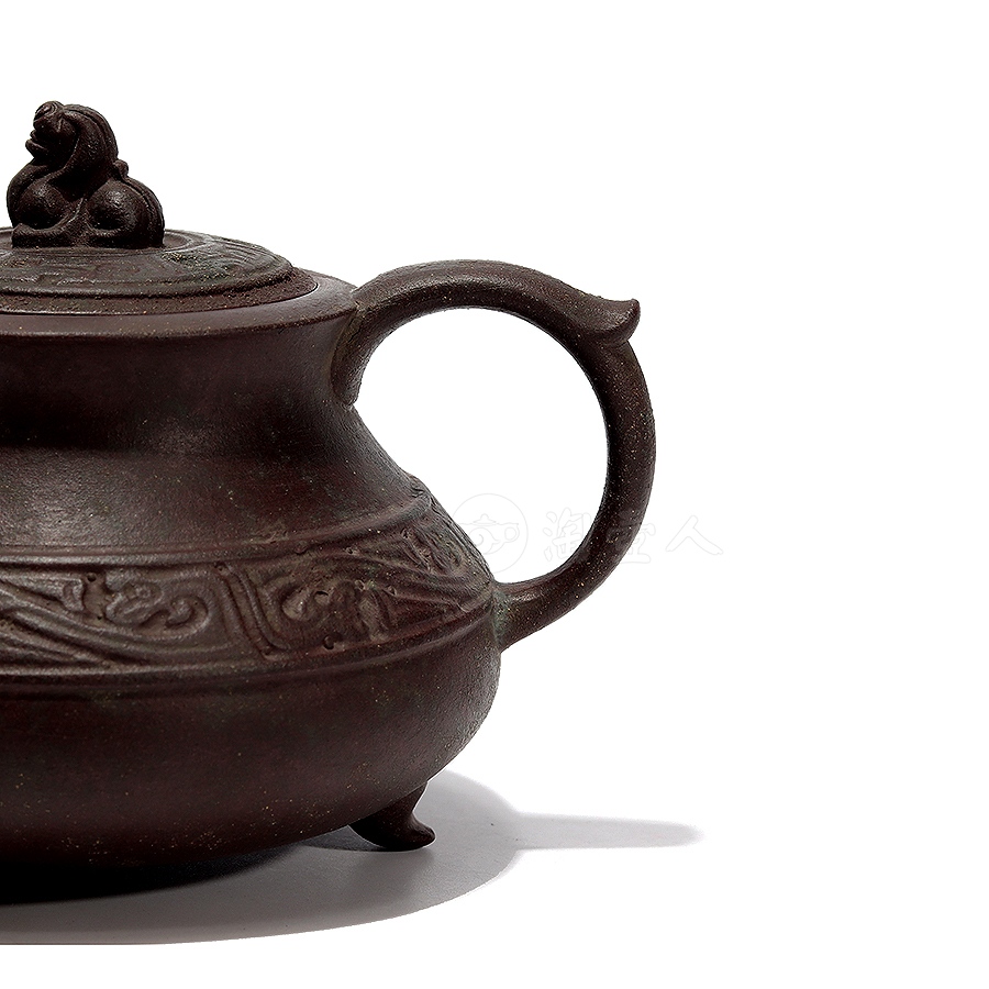 龙生九子之负屃紫砂壶