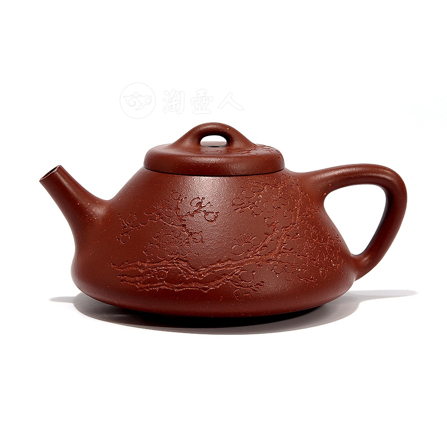 石瓢壶(陶夫刻梅)