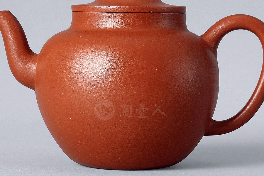 诗文朱泥莲子壶