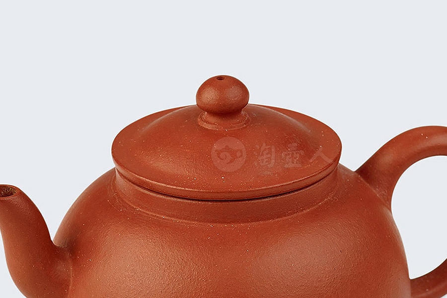朱砂笠帽墩式壶