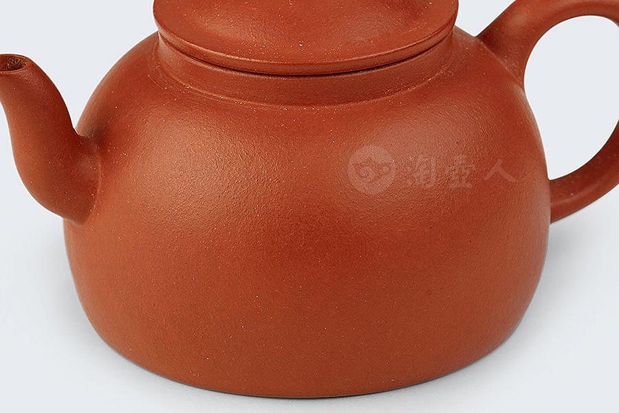 朱砂笠帽墩式壶