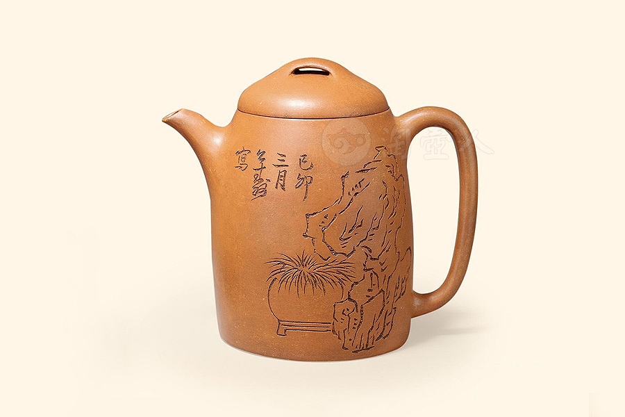 胡公寿书清玉成窑段泥壶马蹄尊