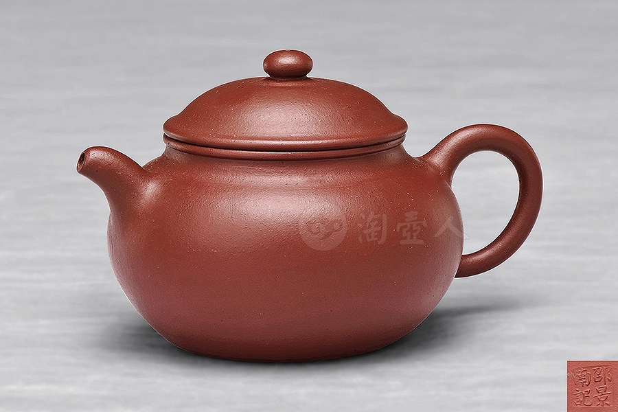 朱泥莲子壶