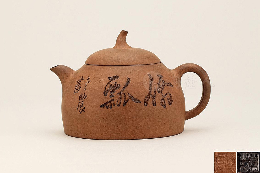 何心舟刻玉成窑仙瓢壶