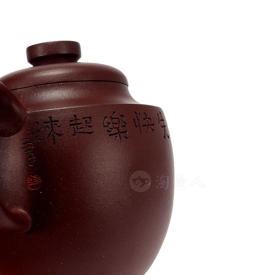 巨轮珠壶(王文澄泥绘)