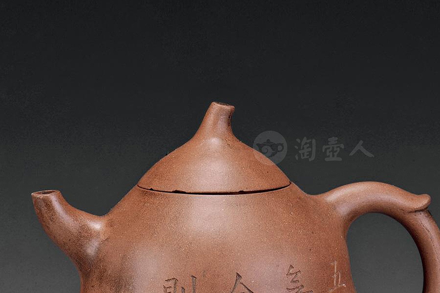 紫泥葫芦形壶