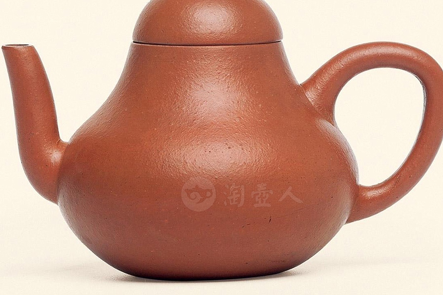 朱泥思亭壶
