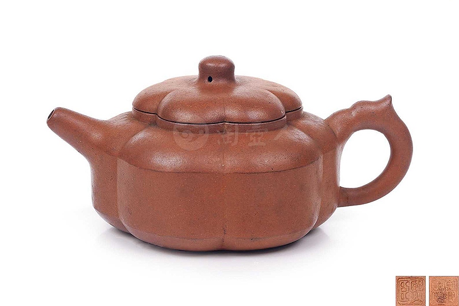 紫泥梅花周盘壶