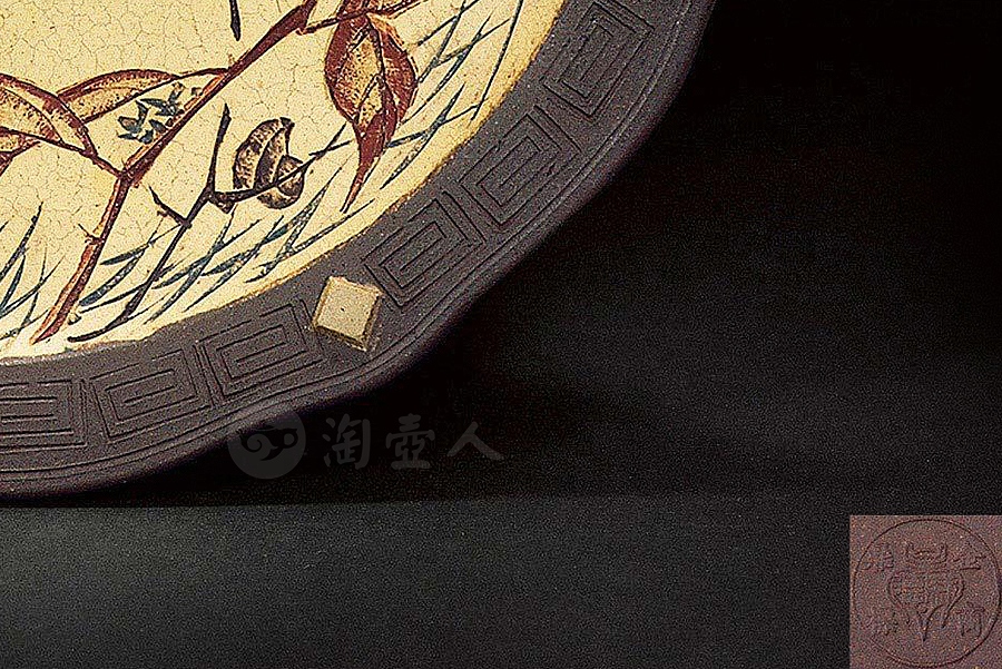 花卉图挂盘