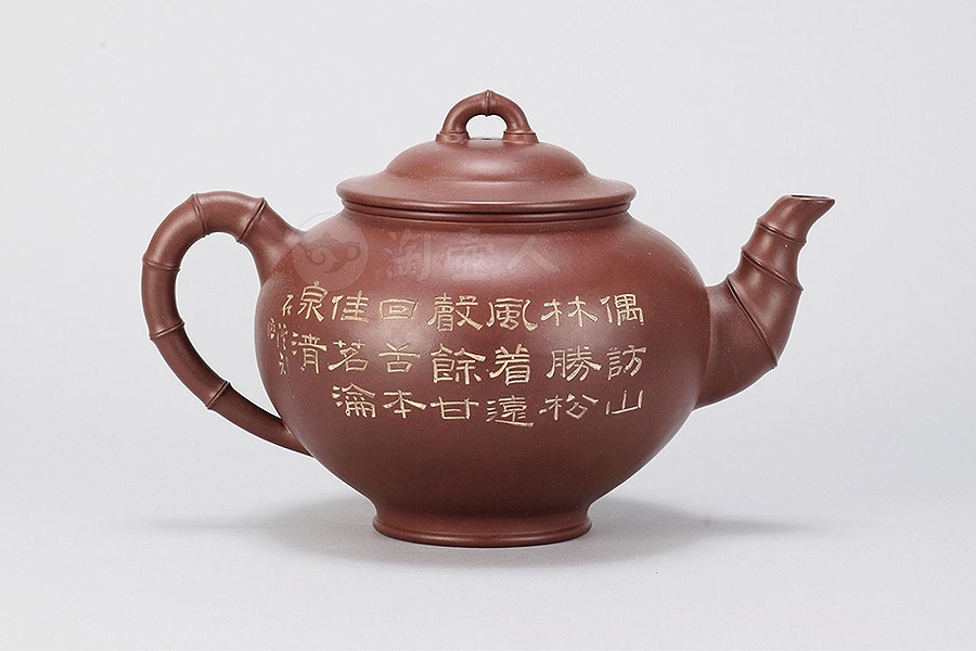 大圆竹壶