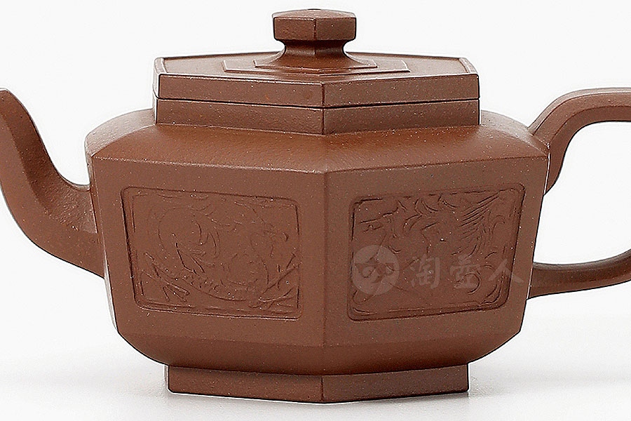 六方龙凤壶