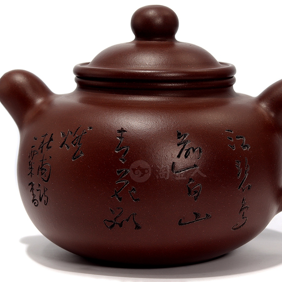 全手旸忆壶(毛国强陶刻)