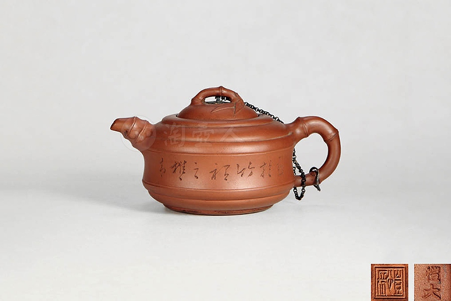 紫泥竹鼓壶