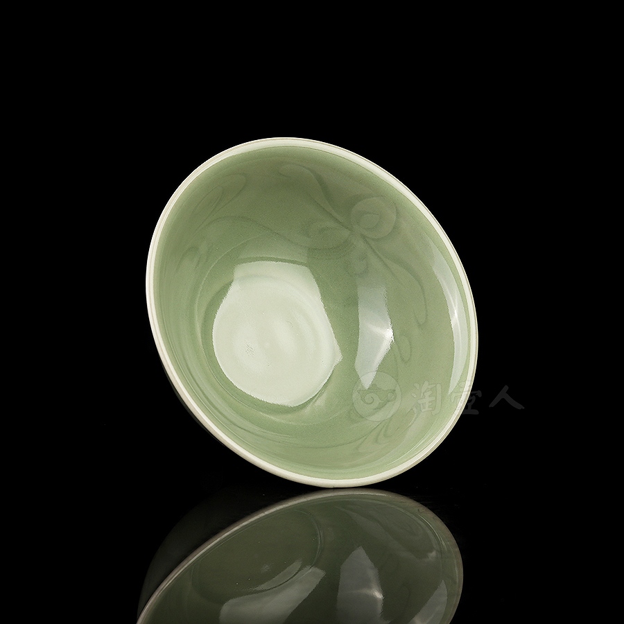莲花柴烧盏(窑玉)