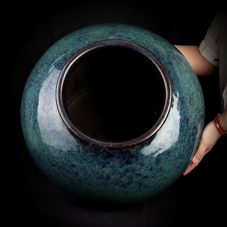 葛效先造炉钧釉缸(清中早期)