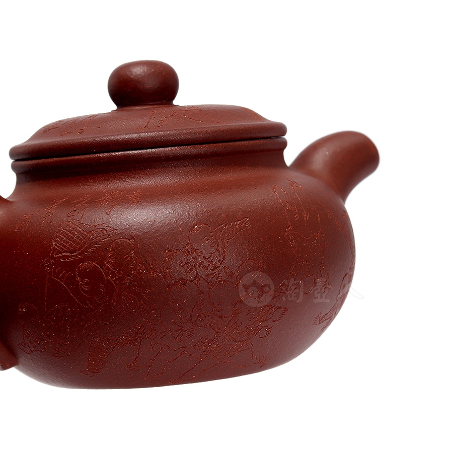 全手仿古壶(陶刻百子图)