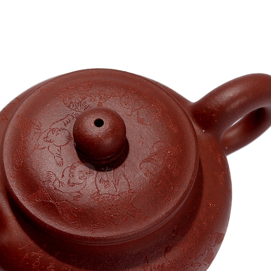 全手仿古壶(陶刻百子图)