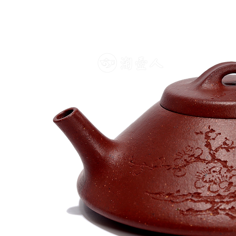 合瓢壶(刻梅)