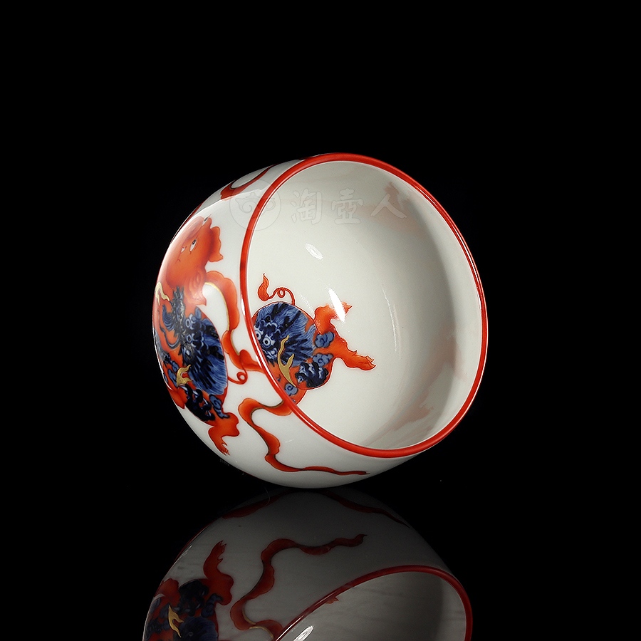 龙猪长乐品茗杯