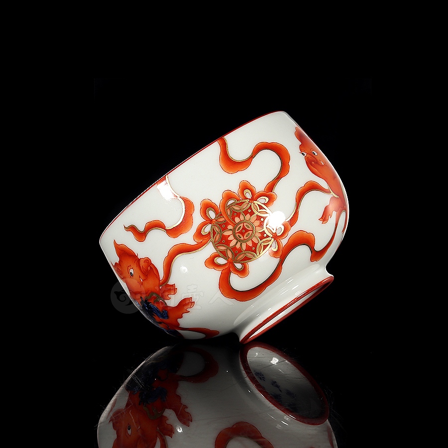 龙猪长乐品茗杯