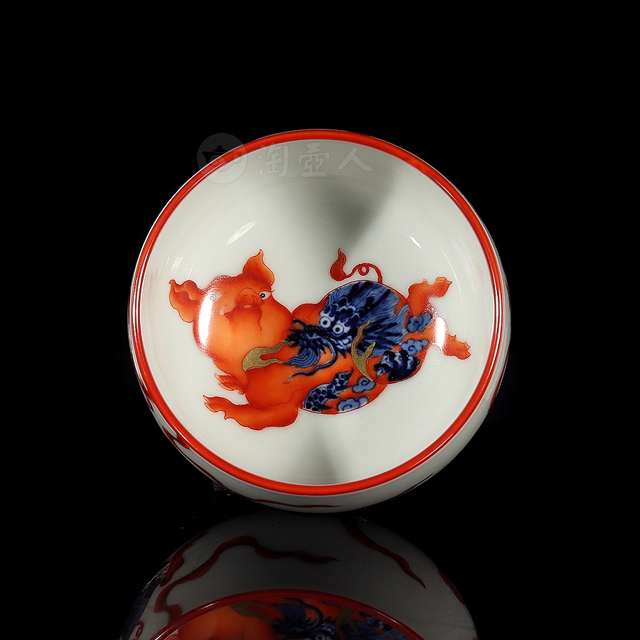 龙猪长乐品茗杯