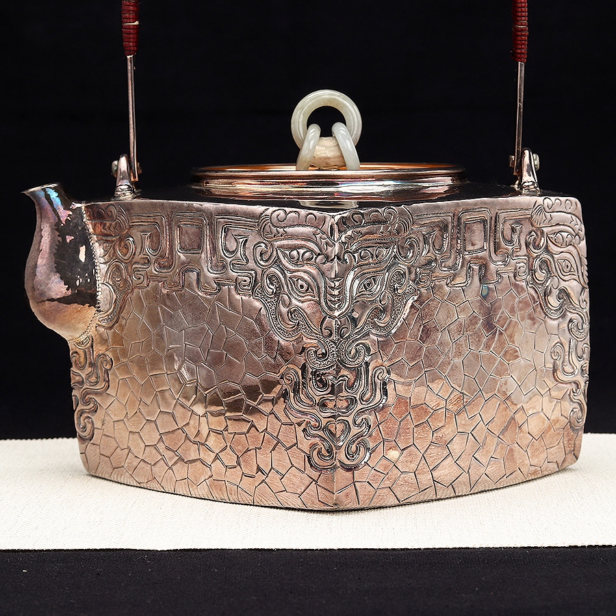 四方饕餮纹提梁