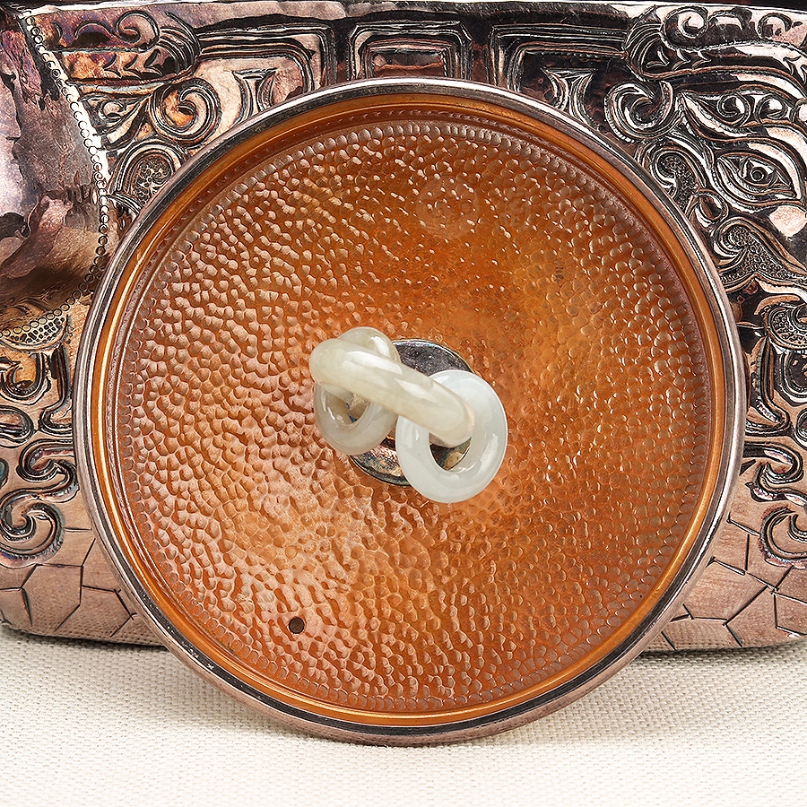 四方饕餮纹提梁