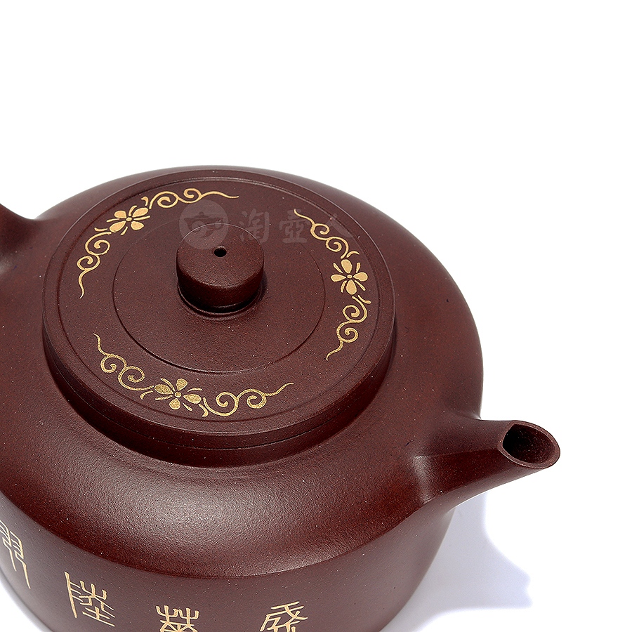 全手山水描金德钟壶