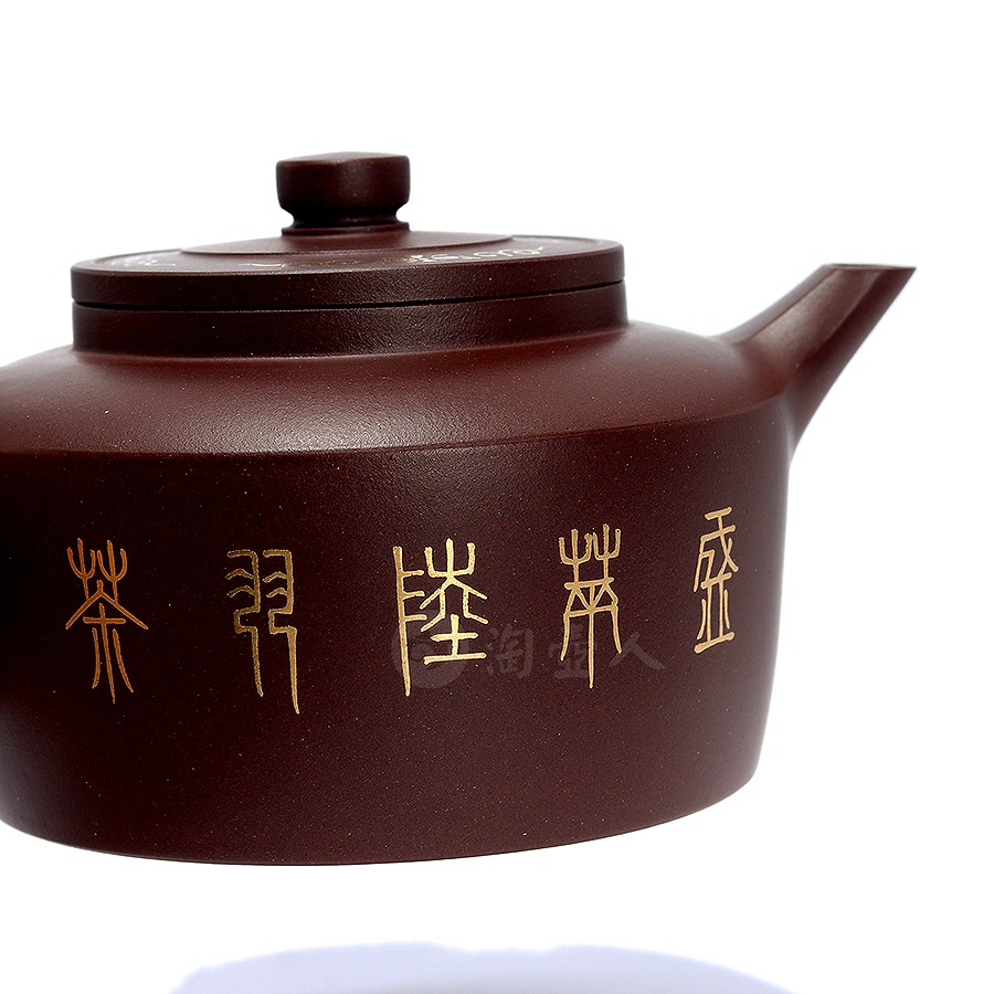 全手山水描金德钟壶