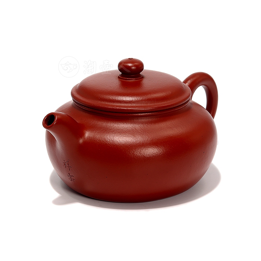 祥云朱泥壶